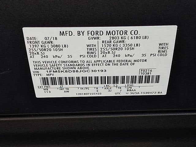 2018 Ford Explorer XLT