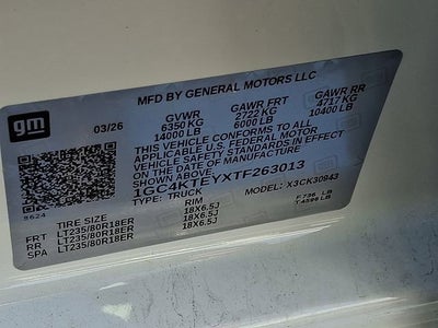 2026 Chevrolet Silverado 3500 HD LT DRW