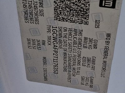 2026 Chevrolet Express Cargo 2500 WT