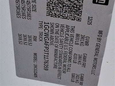 2026 Chevrolet Express Cargo 2500 WT