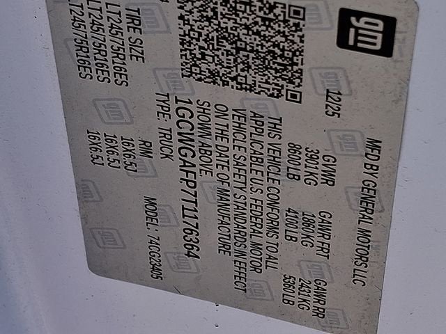 2026 Chevrolet Express Cargo 2500 WT