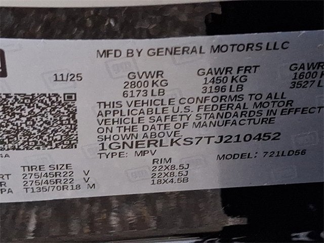 2026 Chevrolet Traverse RS