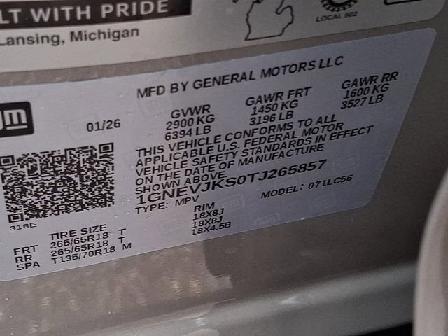 2026 Chevrolet Traverse Z71