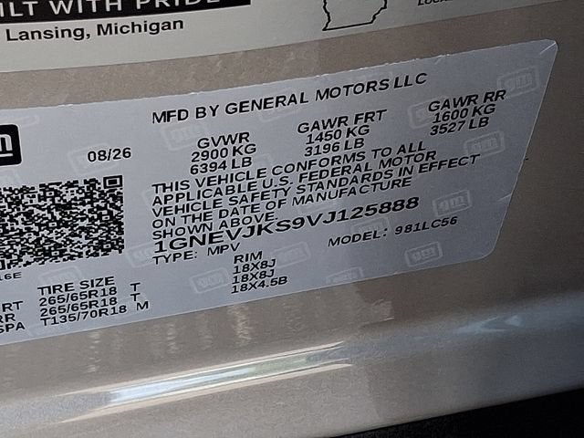 2027 Chevrolet Traverse Z71