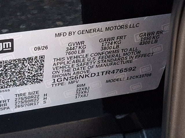 2026 Chevrolet Tahoe LT