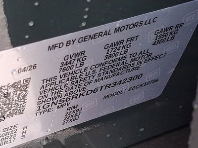 2026 Chevrolet Tahoe RST
