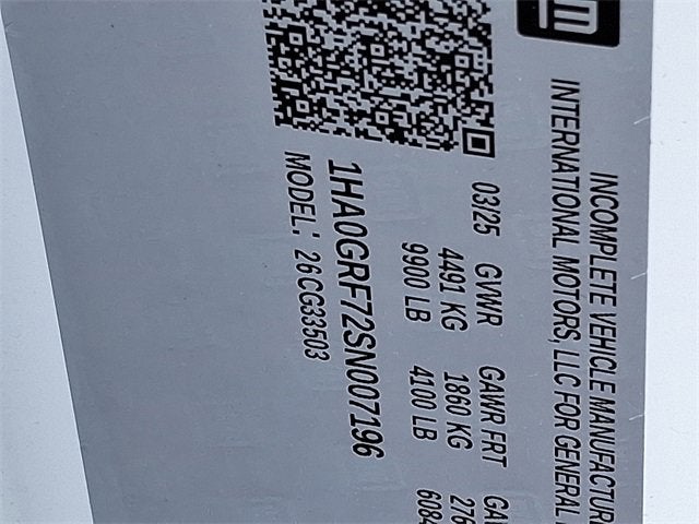 2025 Chevrolet Express Cutaway 3500 1WT