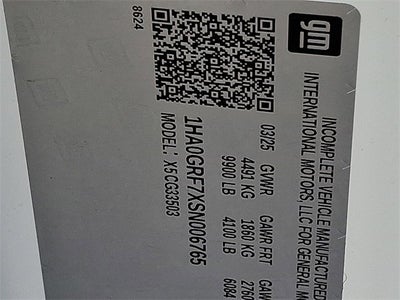 2025 Chevrolet Express Cutaway 3500 1WT