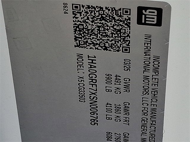 2025 Chevrolet Express Cutaway 3500 1WT