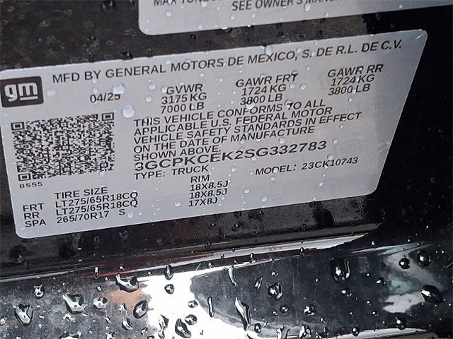 2025 Chevrolet Silverado 1500 Custom Trail Boss