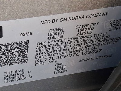 2026 Chevrolet Trax 2RS