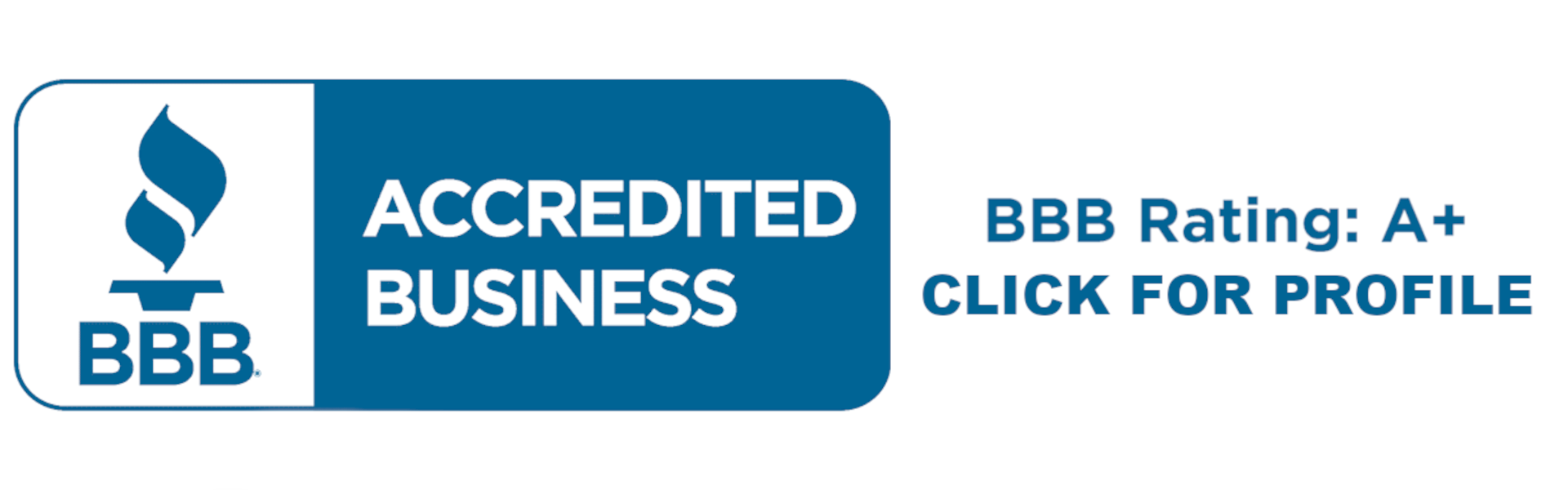 BBB Accredited Business A+ Rating