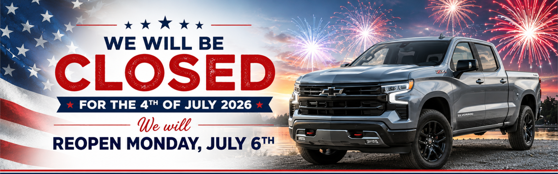Holiday Hours for July 4th